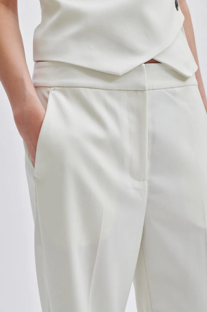 Second Female Kaleem Suit Trousers Vaporous White