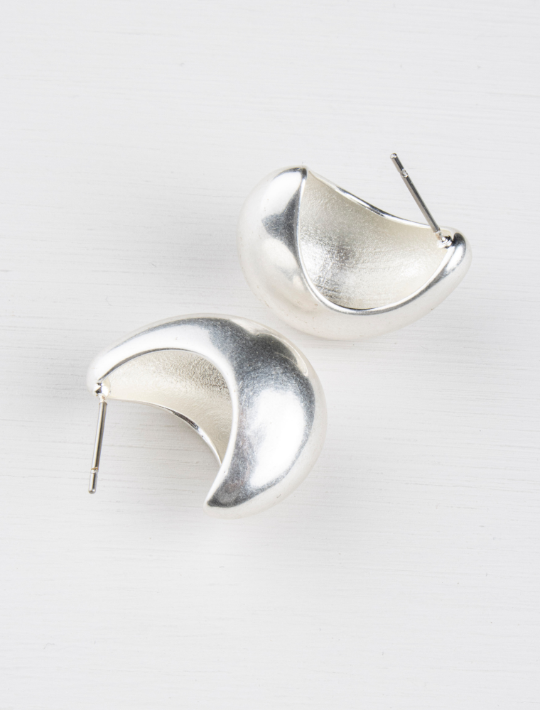 Olia Cora Statement Silver Plated Earrings