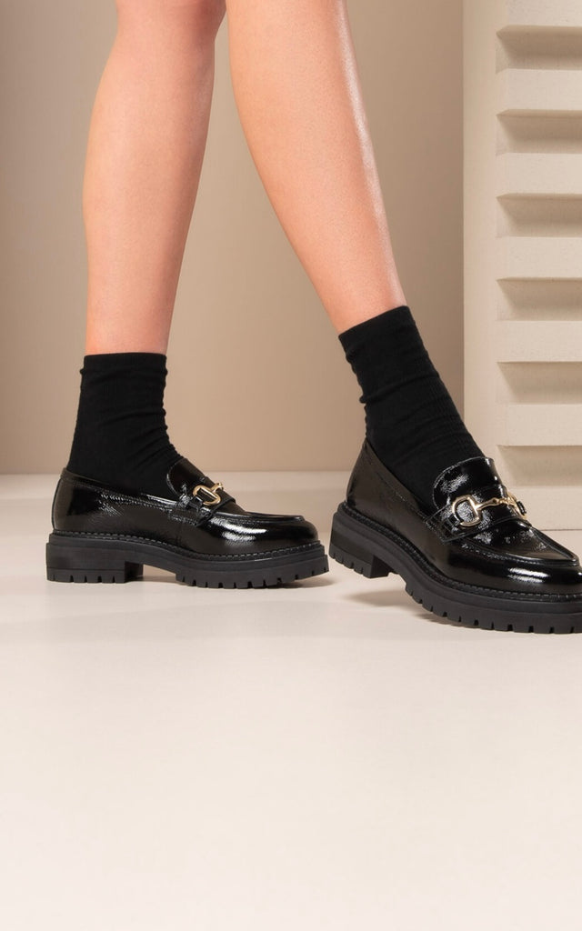 NeroGiardini E4 Black Patent Loafers