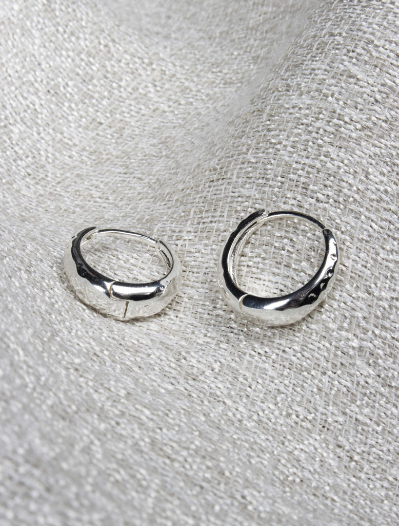 Olia Small Amy Silver Hoops