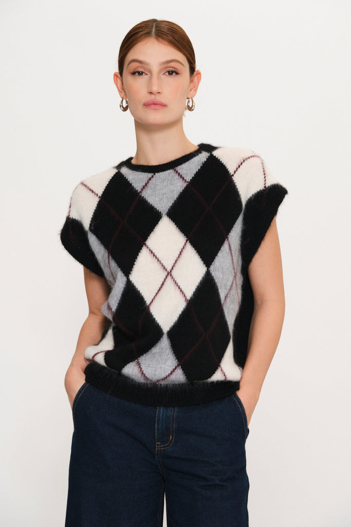 Kaos Diamond Knitted Vest