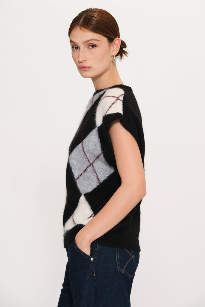 Kaos Diamond Knitted Vest