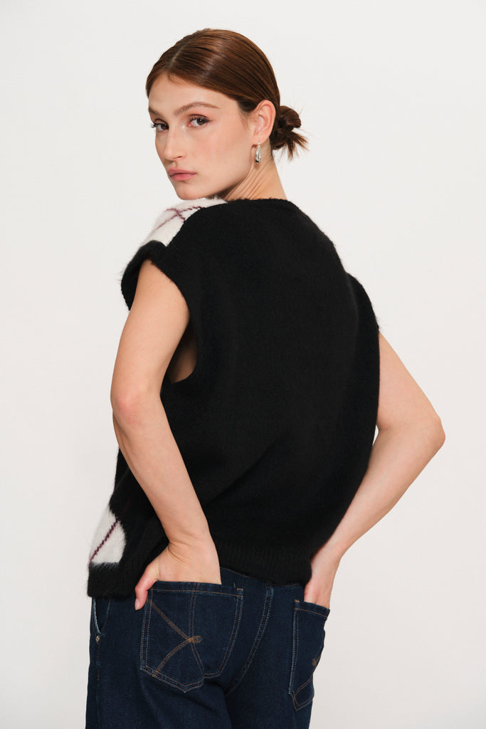 Kaos Diamond Knitted Vest