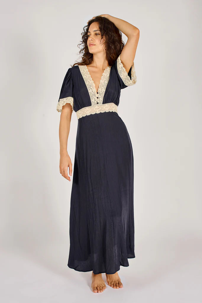Traffic People Felicity Navy Dress