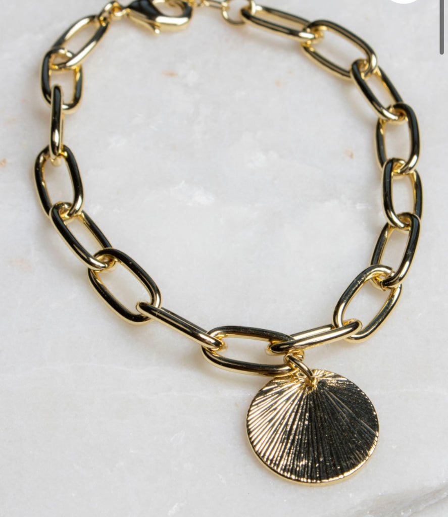 Olia Halston Coin Bracelet – Gold Plated