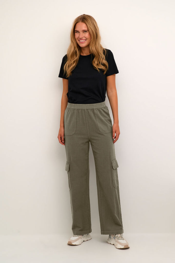 Kaffe Naya Cargo Pants Grape Leaf