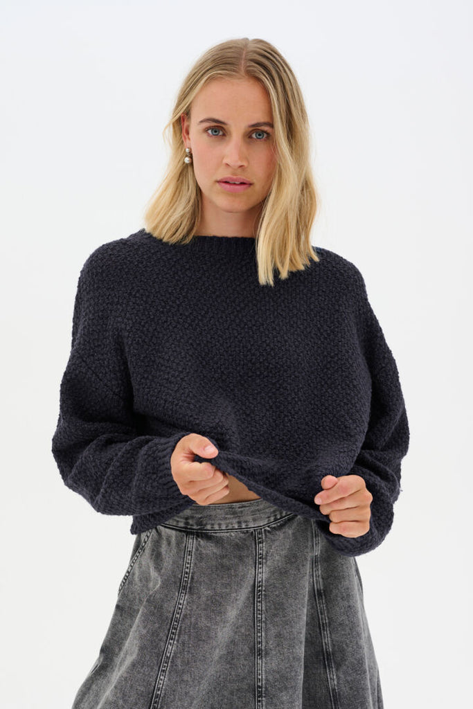 My Essential Wardrobe Carry Knit Deep Navy