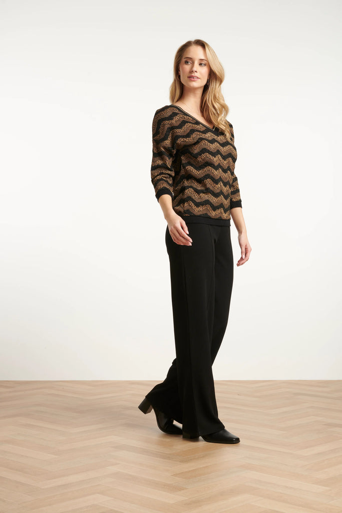 Smashed Lemon Black Trousers
