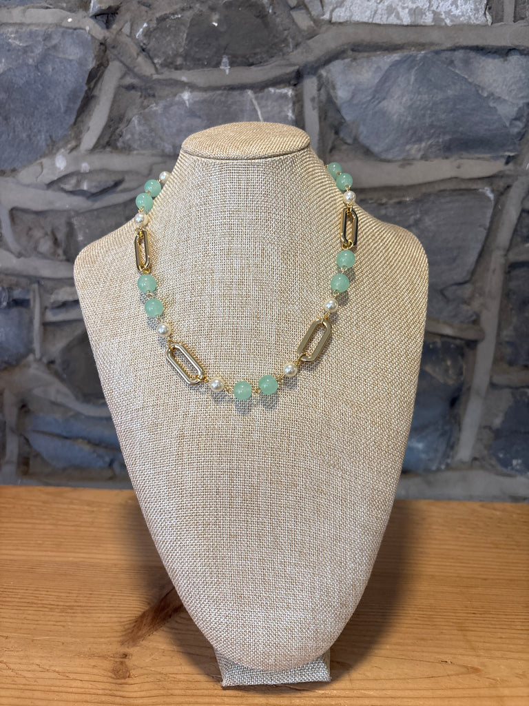Miss Crystal Green Pearls