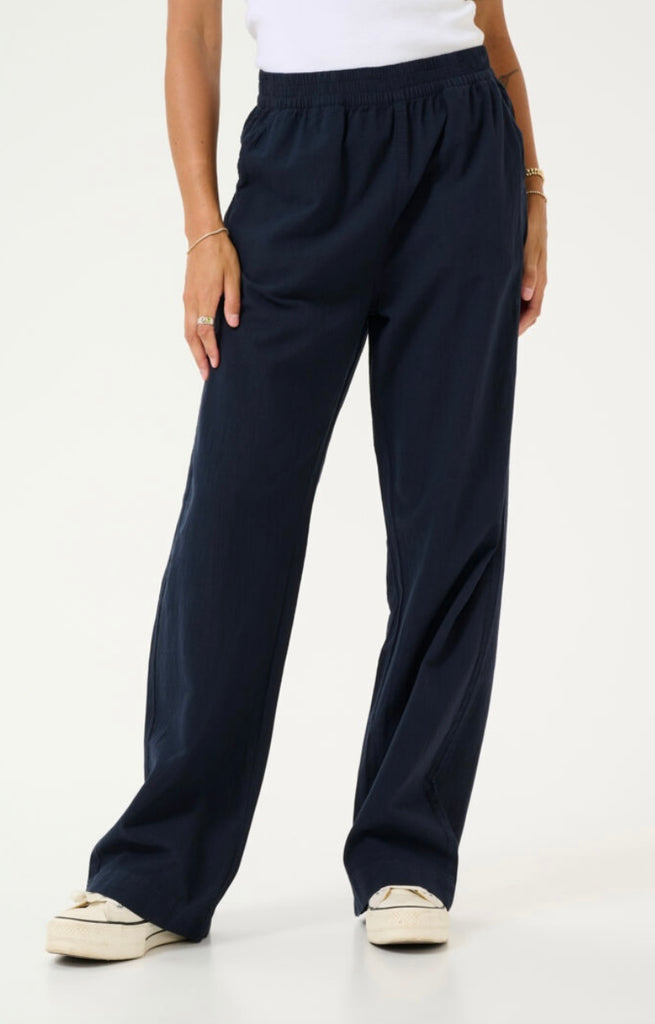 Kaffe Naya Navy Wide Pants