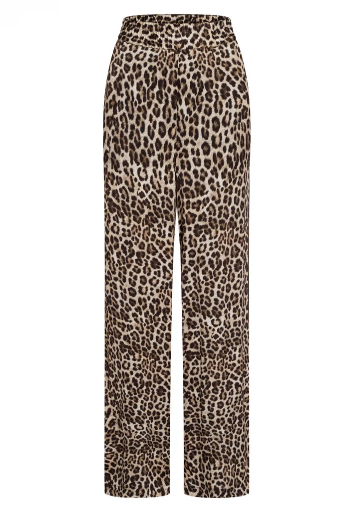 Marc Aurel Trousers with Leopard & Stripe