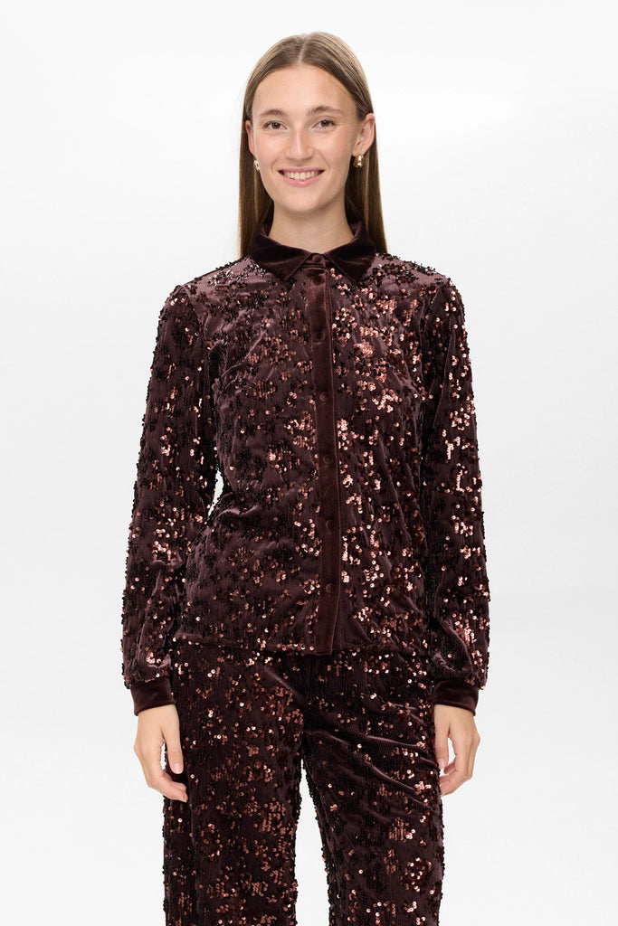 Numph Kimsi Black Coffee Shirt