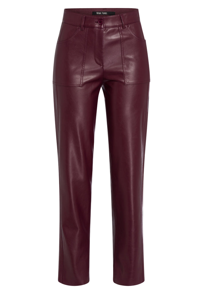 Marc Aurel Burgundy Trousers