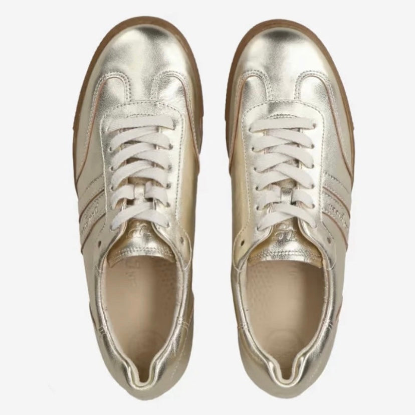 Paul Green H3 Gold Metallic Trainer