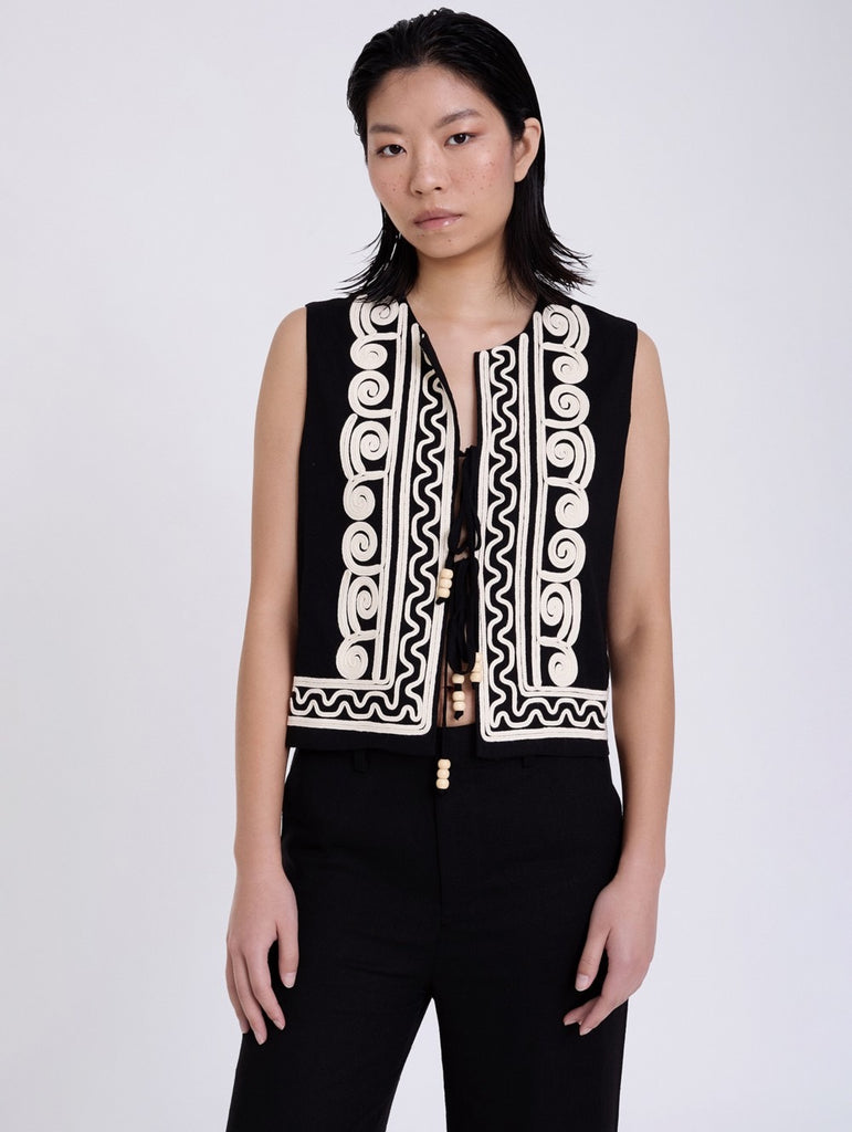 Skatie embossed embroidered Waistcoat