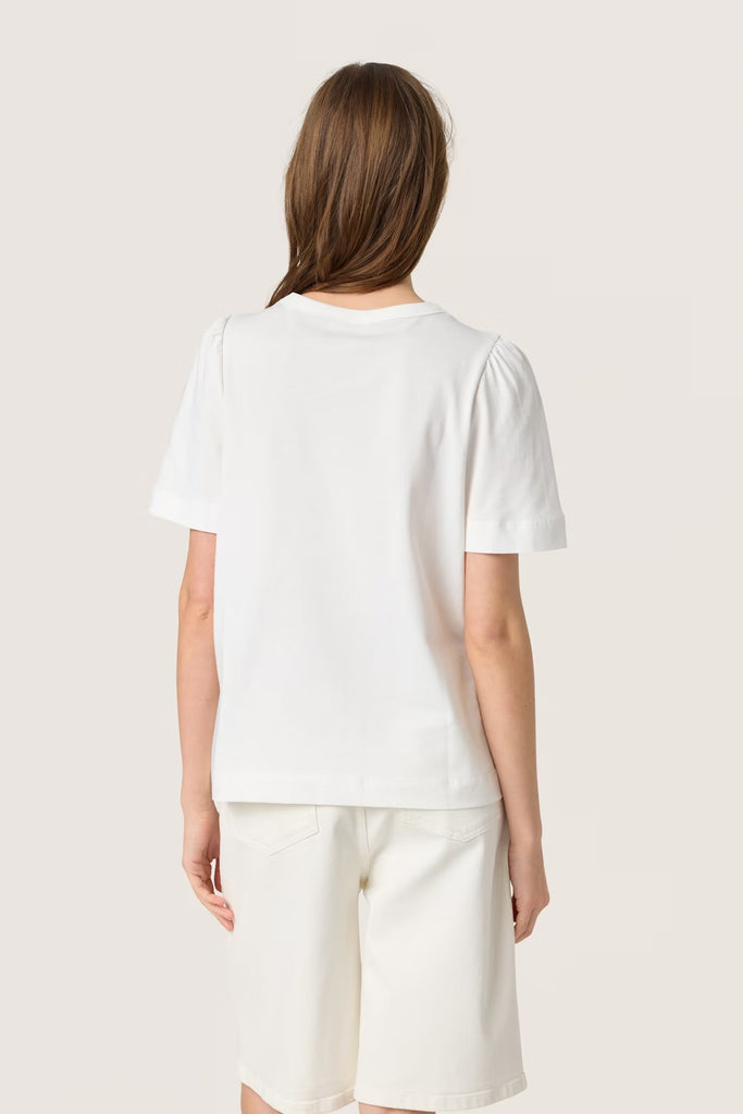 Soaked in Luxury Jina Puff Tee Broken White