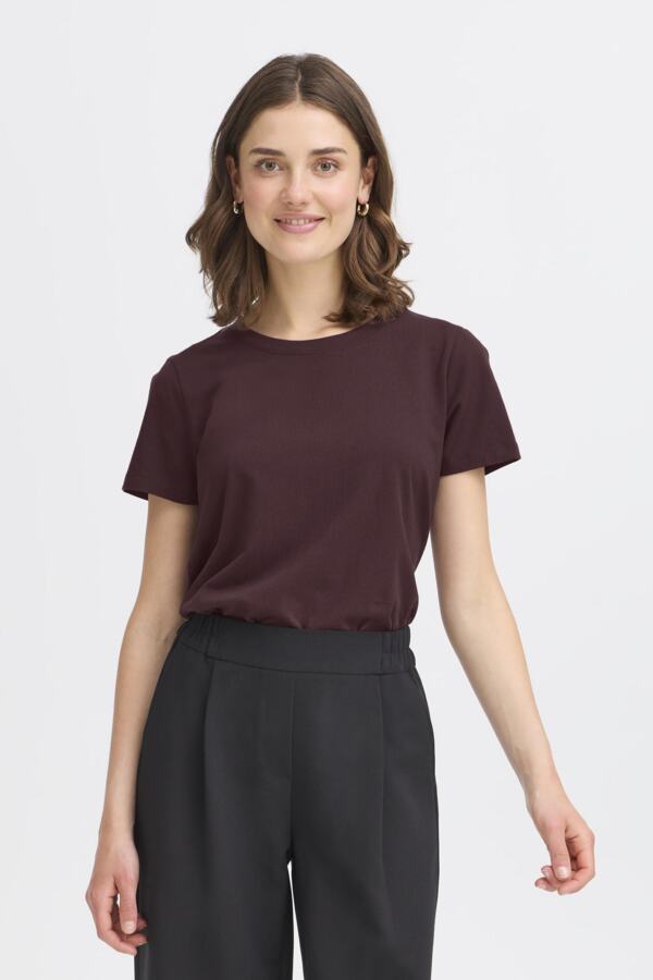 Fransa Zas Shoulder Tee Fudge