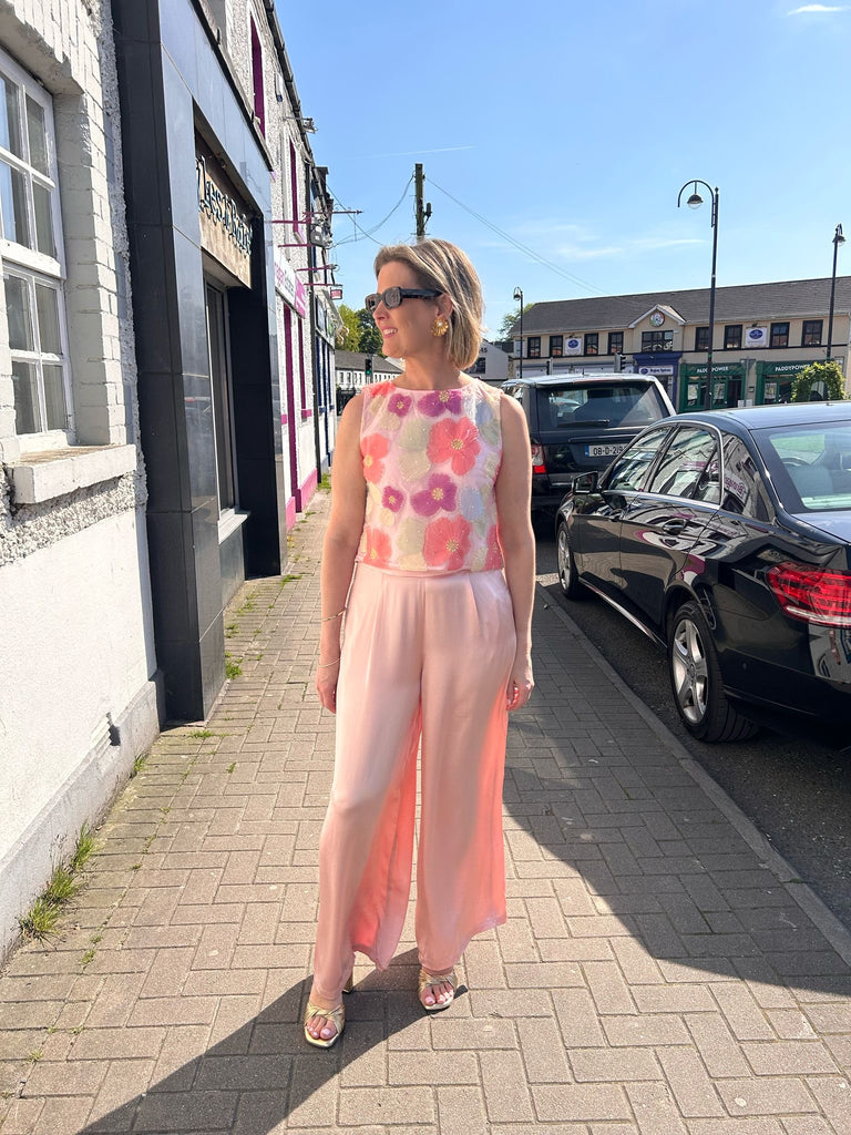 Traffic People Pink Silk Trouser