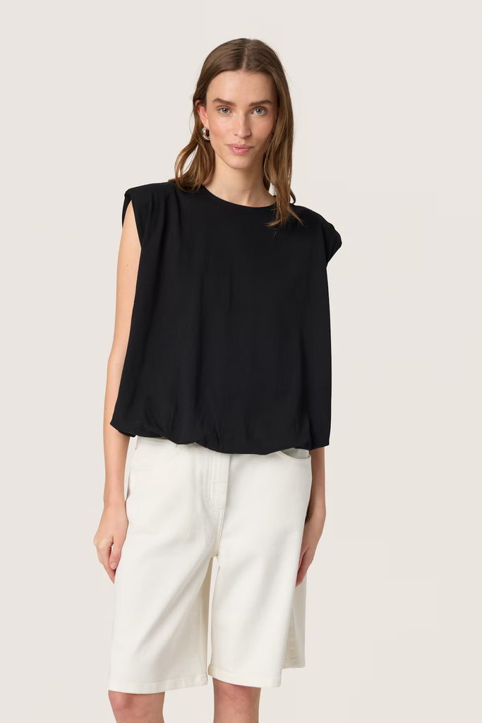 Soaked in Luxury Jina Balloon Tank Top Black