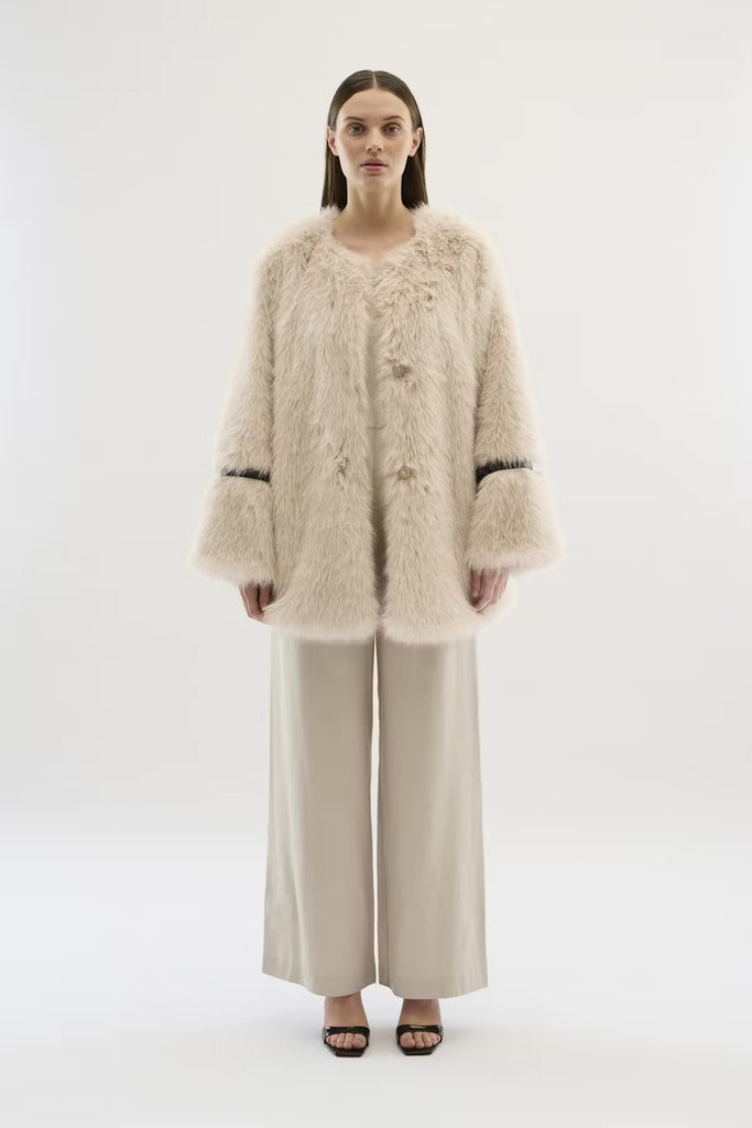 Karen By Simonsen Pearly Fur Coat