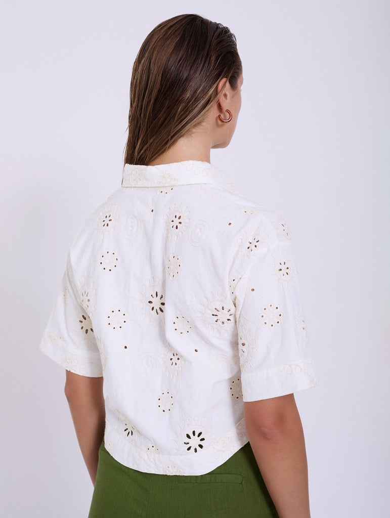 Skatie Swiss Embroidered Cotton Shirt