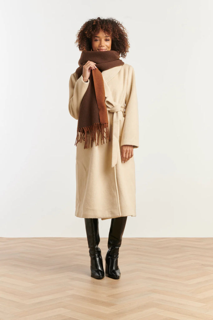 Smashed Lemon Brown Scarf