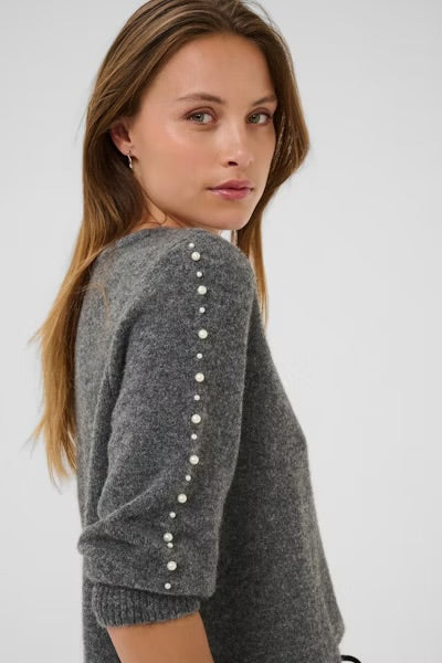 KA Betty Pullover Grey Melange