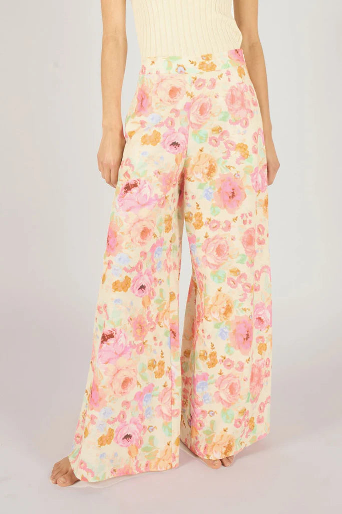 Traffic People Wide Boy Trousers Pink