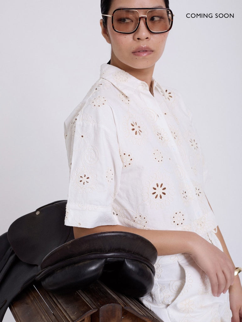 Skatie Swiss Embroidered Cotton Shirt