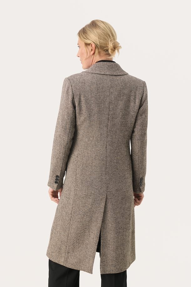 Part Two Lotte Brown Tweed Coat