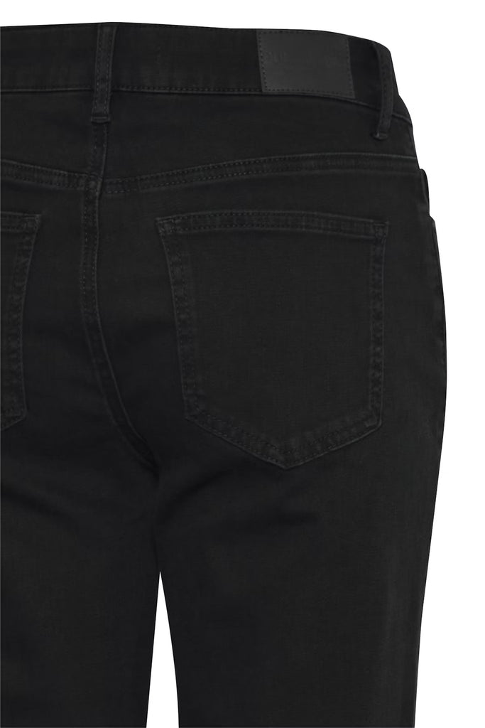 Pulz Emma HW Jeans Medium Straight Leg black