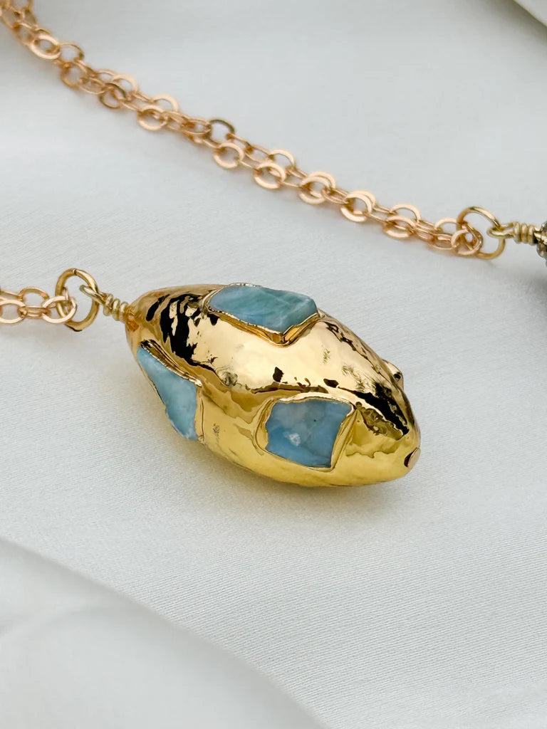 Siobhan Daly Blue Stone Necklace