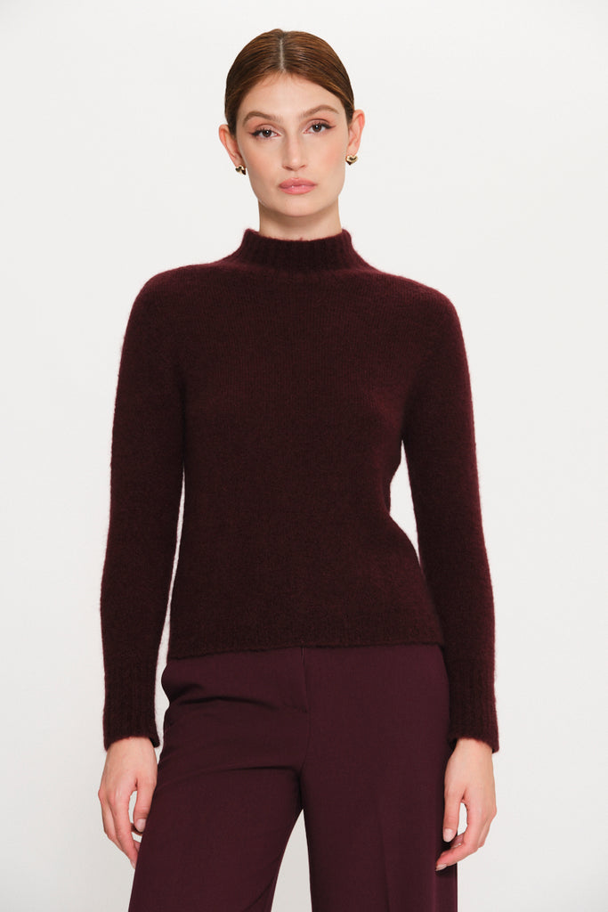 Kaos Burgundy Turtle Neck Jumper