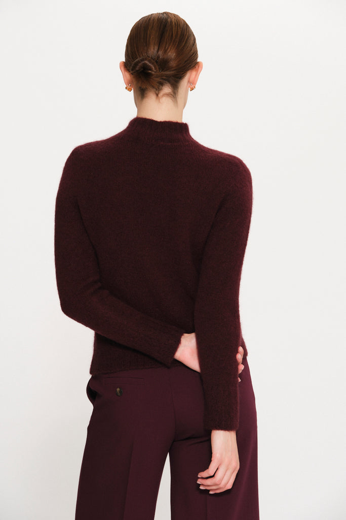 Kaos Burgundy Turtle Neck Jumper