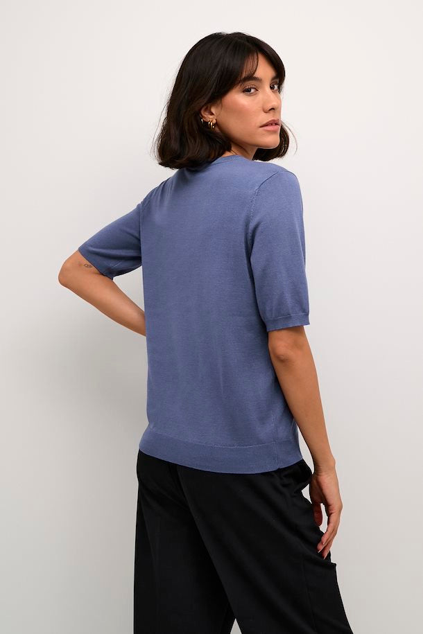 Kaffe Liza O-Neck Pullover Blue Indigo