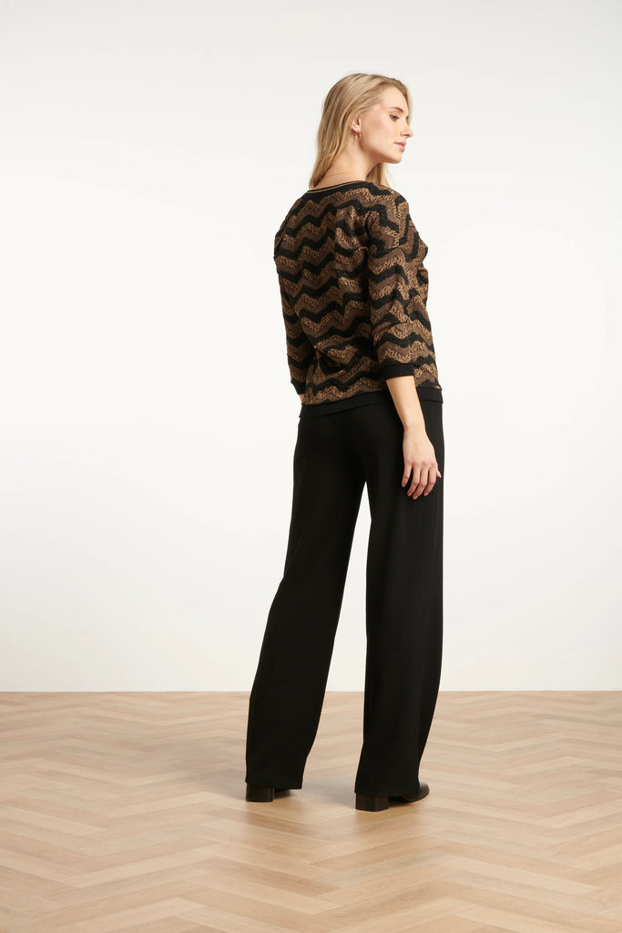Smashed Lemon Black Trousers