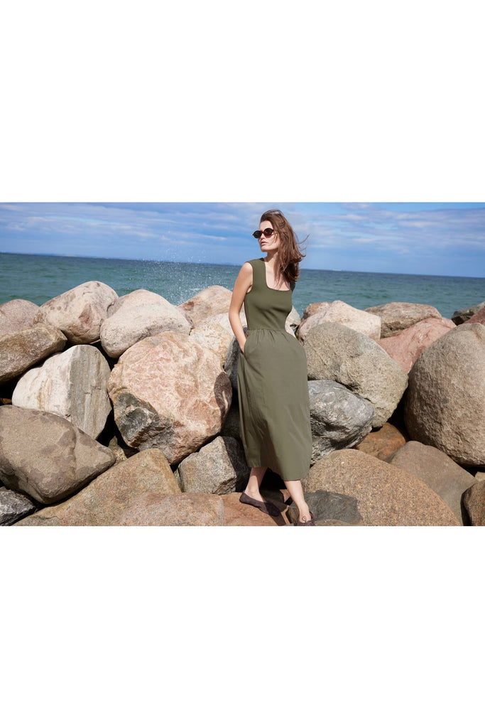 Soaked in Luxury Phoebe Dress Green