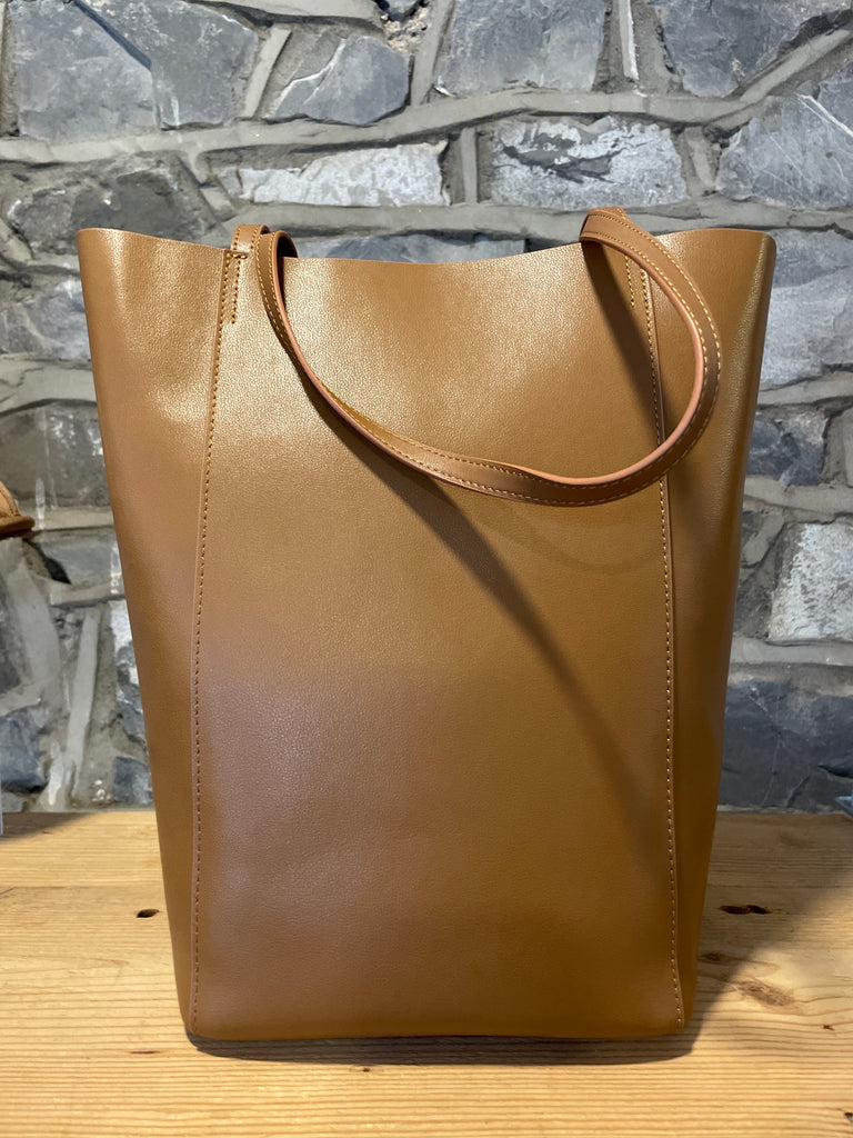 Bucket Shape Leather Bag