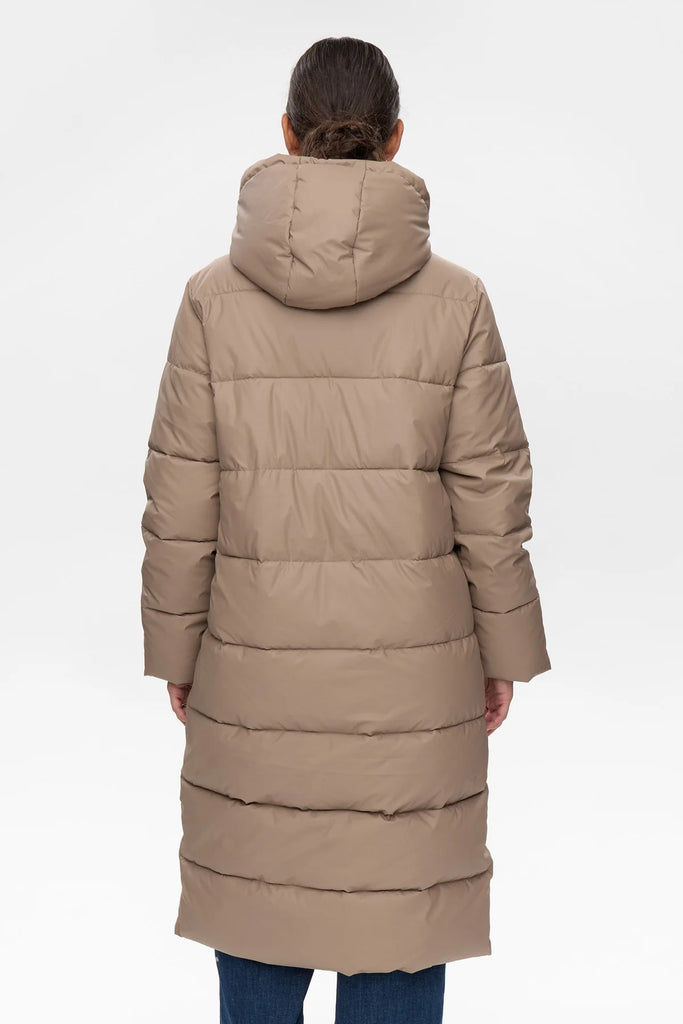 NÜMPH Birra Long Jacket Taupe Gray