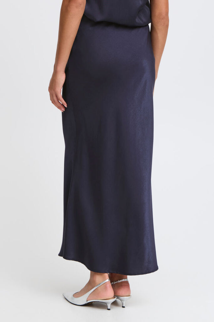 Fransa Shina Navy Skirt