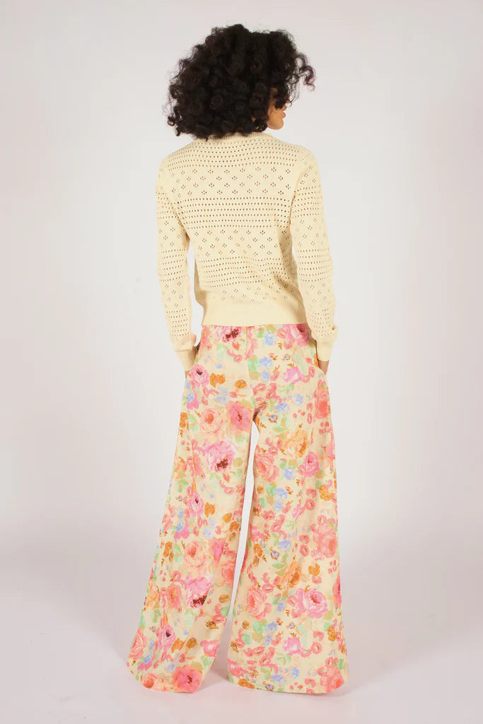 Traffic People Wide Boy Trousers Pink