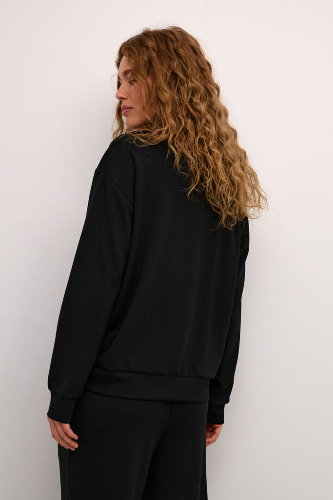 Kaffe Annika Black Sweatshirt