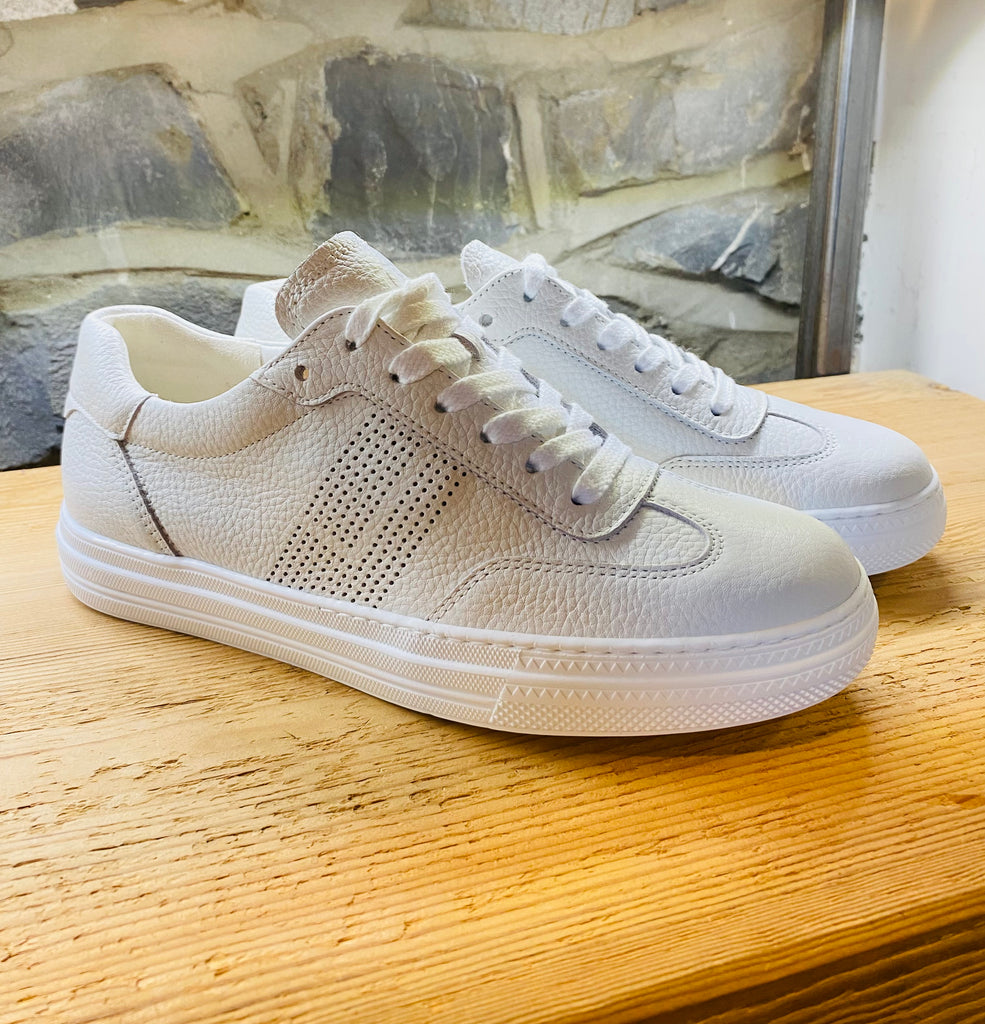 Paul Green H18 Easy Grained White Sneakers