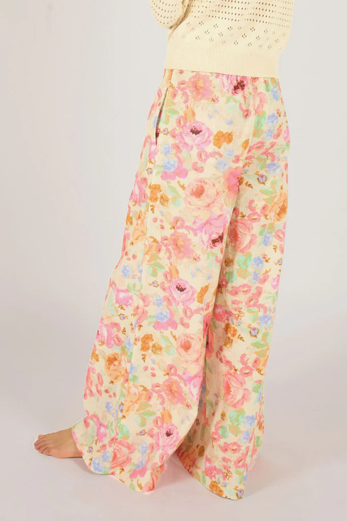 Traffic People Wide Boy Trousers Pink
