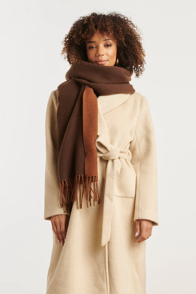 Smashed Lemon Scarf Cognac