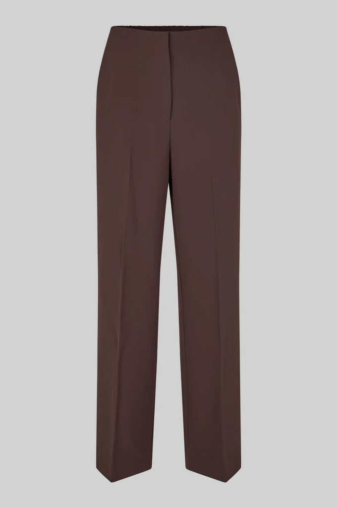 Second Female Fique Trousers Chocolate Plum