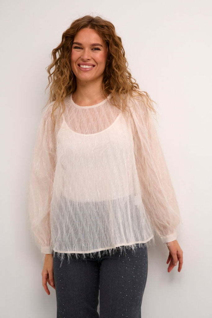 Culture Patty Blouse Whitecap