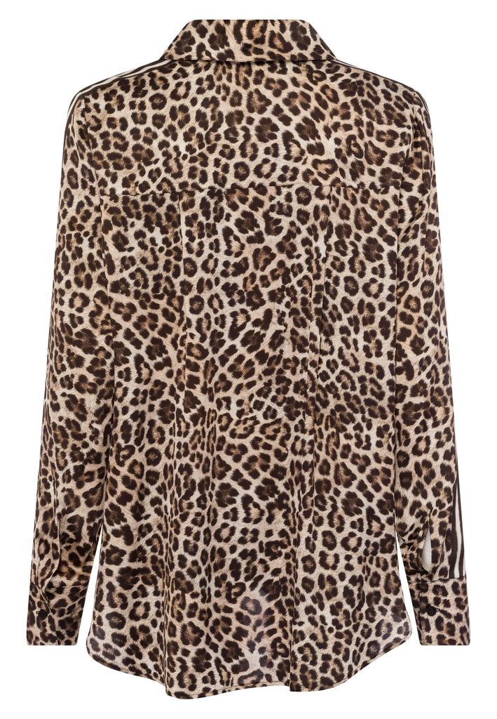 Marc Aurel Shirt with Leopard & Stripes