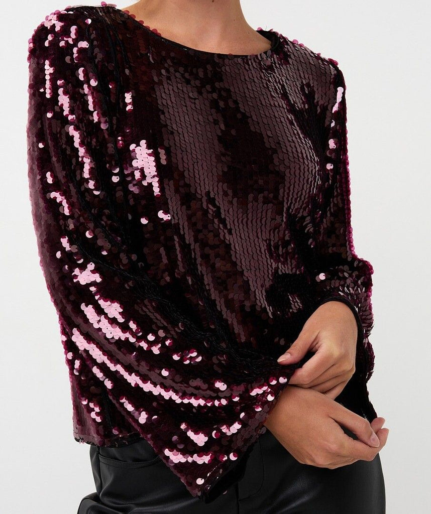 Esqualo Sequence Burgundy Top