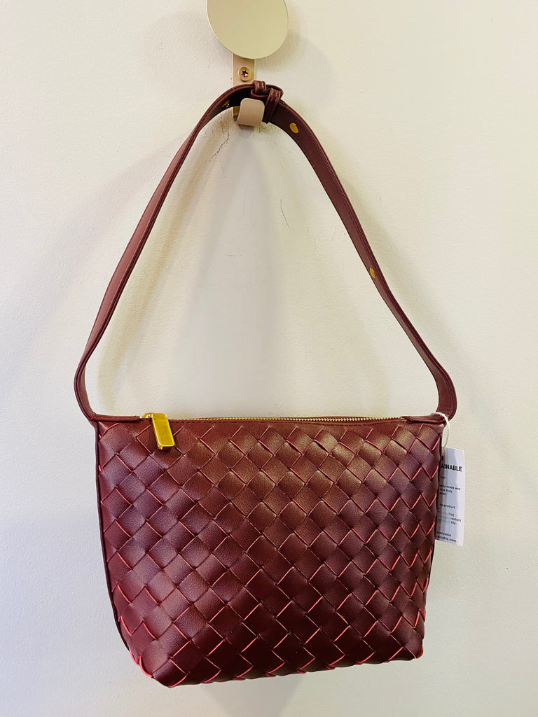 Sook Burgundy Leather Bag